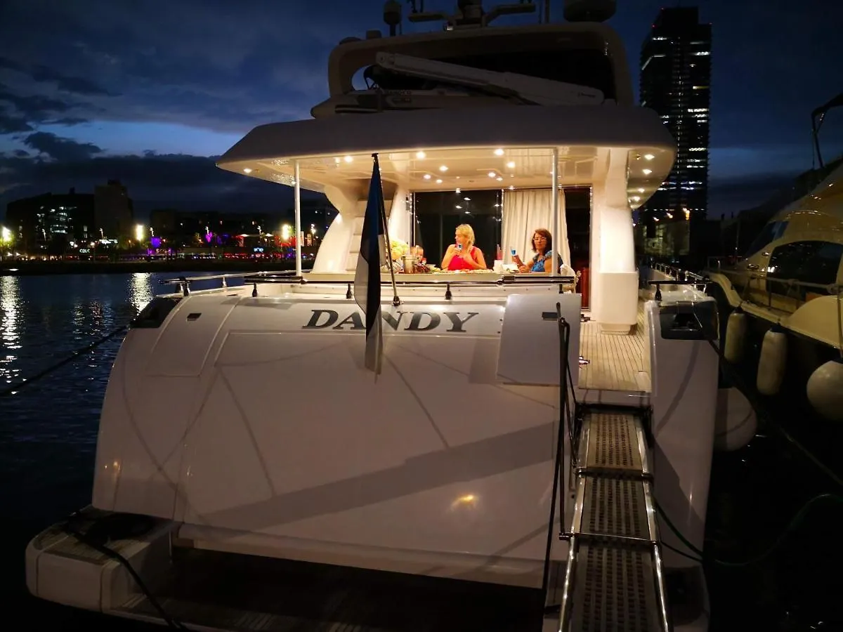 Rent Luxury Motor Yacht Hotel Barcelona Botel